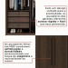 Guarda-Roupa Casal Siena 6 Portas 6 Gavetas 100% Mdf Savana - Pnr Móveis