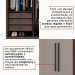 Guarda-Roupa Casal Siena 6 Portas 6 Gavetas 100% Mdf Savana/Off White - Pnr Móveis