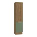 Paneleiro 50 Cm Isabel 2 Portas Nogueira/Verde - Kappesberg