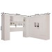 Guarda-Roupa Casal Modulado Andorra 10 Portas 4 Gavetas Ripado com Espelho Branco - Pnr Móveis