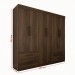 Guarda-Roupa Casal Kali 6 Portas 4 Gavetas Savana - Pnr Móveis