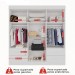 Guarda-Roupa Casal Kali 6 Portas 4 Gavetas com Espelho Branco - Pnr Móveis