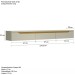 Rack para TV Até 65 Polegadas Suspenso Uno 3 Portas Off White/Bege/Cedro/Freijó - Olivar Móveis