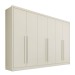 Guarda-Roupa Casal Valencia 6 Portas 6 Gavetas 100% Mdf Off White - Mademarques