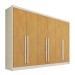 Guarda-Roupa Casal Valencia 6 Portas 6 Gavetas 100% Mdf Off White/Peroba - Mademarques