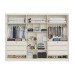Guarda-Roupa Casal Valencia 6 Portas 6 Gavetas 100% Mdf com Espelho Off White - Mademarques