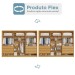 Guarda-Roupa Casal Valencia 6 Portas 6 Gavetas 100% Mdf com Espelho Peroba - Mademarques
