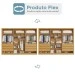 Guarda-Roupa Casal Valencia 6 Portas 6 Gavetas 100% Mdf com Espelho Peroba/Off White - Mademarques