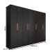 Guarda-Roupa Casal Aurora Radiante 8 Portas 4 Gavetas Nero - Panorama Móveis