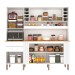 Armário de Cozinha Espanha 6 Portas 2 Gavetas Cinamomo/Off White - Pnr Móveis