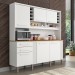 Armário de Cozinha Espanha 6 Portas 2 Gavetas Cinamomo/Off White - Pnr Móveis