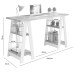 Mesa Escrivaninha Montana 4 Prateleiras Cinamomo/Off White - Pnr Móveis
