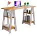 Mesa Escrivaninha Montana 4 Prateleiras Cinamomo/Off White - Pnr Móveis
