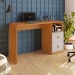 Mesa Escrivaninha Esmeralda 2 Gavetas Cinamomo/Off White - Pnr Móveis