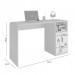 Mesa Escrivaninha Esmeralda 2 Gavetas Cinamomo/Off White - Pnr Móveis