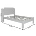 Cama de Solteiro Kids 100% Mdf  Branco - Panorama Móveis