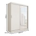 Guarda-Roupa Solteiro Vulcan 2 Portas 4 Gavetas com Espelho 100% Mdf Branco - Panorama Móveis