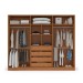 Guarda-Roupa Casal Lisboa 6 Portas 4 Gavetas Freijó/Branco - Politorno