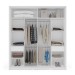 Guarda-Roupa Casal Lisboa 2 Portas 2 Gavetas Branco - Politorno