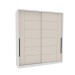 Guarda-Roupa Casal Lisboa 2 Portas 2 Gavetas Branco/Creme - Politorno