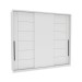 Guarda-Roupa Casal Lisboa 3 Portas 4 Gavetas Branco - Politorno