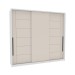 Guarda-Roupa Casal Lisboa 3 Portas 4 Gavetas Branco/Creme - Politorno