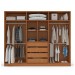 Guarda-Roupa Casal Lisboa 6 Portas 4 Gavetas com Espelho Freijó/Branco - Politorno