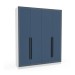 Guarda-Roupa Casal Valência 4 Portas 4 Gavetas Branco/Azul - Politorno