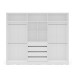 Guarda-Roupa Casal Valência 6 Portas 4 Gavetas Branco - Politorno