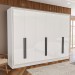 Guarda-Roupa Casal Valência 6 Portas 4 Gavetas Branco - Politorno