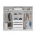 Guarda-Roupa Casal Valência 6 Portas 4 Gavetas Branco/Verde - Politorno
