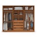 Guarda-Roupa Casal Valência 6 Portas 4 Gavetas Freijó/Creme - Politorno