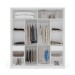 Guarda-Roupa Casal Valência 2 Portas 2 Gavetas Branco - Politorno