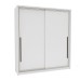 Guarda-Roupa Casal Valência 2 Portas 2 Gavetas Branco - Politorno