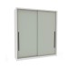 Guarda-Roupa Casal Valência 2 Portas 2 Gavetas Branco/Verde - Politorno