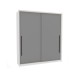Guarda-Roupa Casal Valência 2 Portas 2 Gavetas Branco/Cinza - Politorno