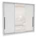 Guarda-Roupa Casal Valência 3 Portas 4 Gavetas com Espelho Branco - Politorno