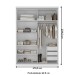Guarda-Roupa Casal Sevilha 2 Portas 3 Gavetas Branco - Manbel