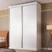 Guarda-Roupa Casal Sevilha 2 Portas 3 Gavetas Branco - Manbel