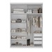 Guarda-Roupa Casal Sevilha 2 Portas 3 Gavetas Branco - Manbel