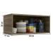 Armário Aéreo Cozinha 70 Cm Mônica 1 Porta Nogal - Kappesberg