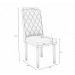 Mesa de Jantar 4 Lugares Dafine com Vidro Canela/Off White/Bege - Kappesberg Jantar