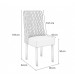 Mesa de Jantar 8 Lugares Tiffany com Vidro Canela/Off White/Bege - Kappesberg Jantar