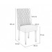 Mesa de Jantar 8 Lugares Tiffany com Vidro Canela/Off White/Amendoa - Kappesberg Jantar