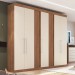Guarda-Roupa Casal Milão 7 Portas 2 Gavetas Freijó/Off - Irm Móveis