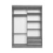 Guarda-Roupa Solteiro Oxford 4 Portas 2 Gavetas Branco- Irm Móveis