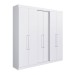 Guarda-Roupa Casal Oxford 6 Portas 2 Gavetas Branco - Irm Móveis
