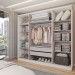 Guarda-Roupa Solteiro Adam 4 Portas 2 Gavetas Branco - Panorama Móveis