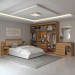 Quarto Completo Casal Aconchego 7 Portas 11 Gavetas Cinamomo Estrutura Premium 15mm - Panorama Móveis