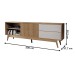Rack para TV Até 75 Polegadas Normandia 1 Porta 2 Gavetas Freijó/Off White - Panorama Móveis
